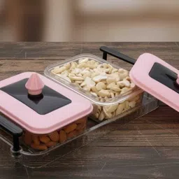 mez Dry fruits tray for gest Qty 2 piece (set of 1) Airfryer Tray image 3