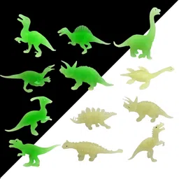 chutti toys Glow in the Dark Dinosaur Toys for Kids -12 Educational & Fun Jurassic Playset-picture-11