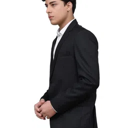 blackzed Men Solid Single Breasted Casual, Festive & Wedding, Party, Formal Blazer image 3