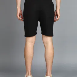 alan jones Solid Men Black Regular Shorts image 4