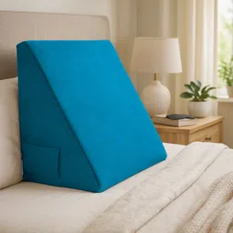 sleepsia Memory Foam Cushion Pack of 1 Solid Orthopedic Wedge Cushion for Sleeping, Sitting & Leg Elevator | Pregnancy--picture-40