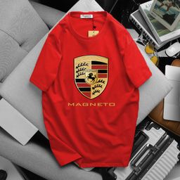 magneto Men Striped Round Neck Pure Cotton Red T-Shirt-picture-31