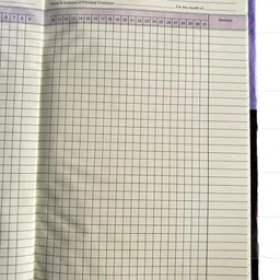r k sales Muster Roll Register, Under Rule 78, Pack of 1 2-Part Record keeping image 2