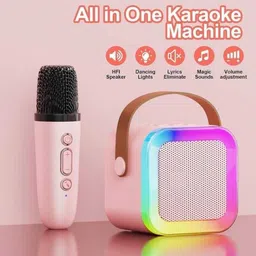 Innato Karaoke Mic with Bluetooth Speaker | Portable Wireless Mic 35 W Bluetooth Home Audio Speaker image 2